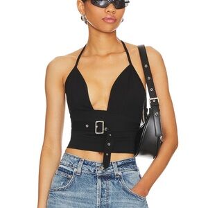 Carmena Halter Top in Black